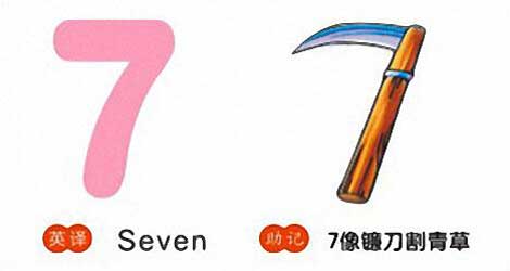 7,seven,7像镰刀割青草